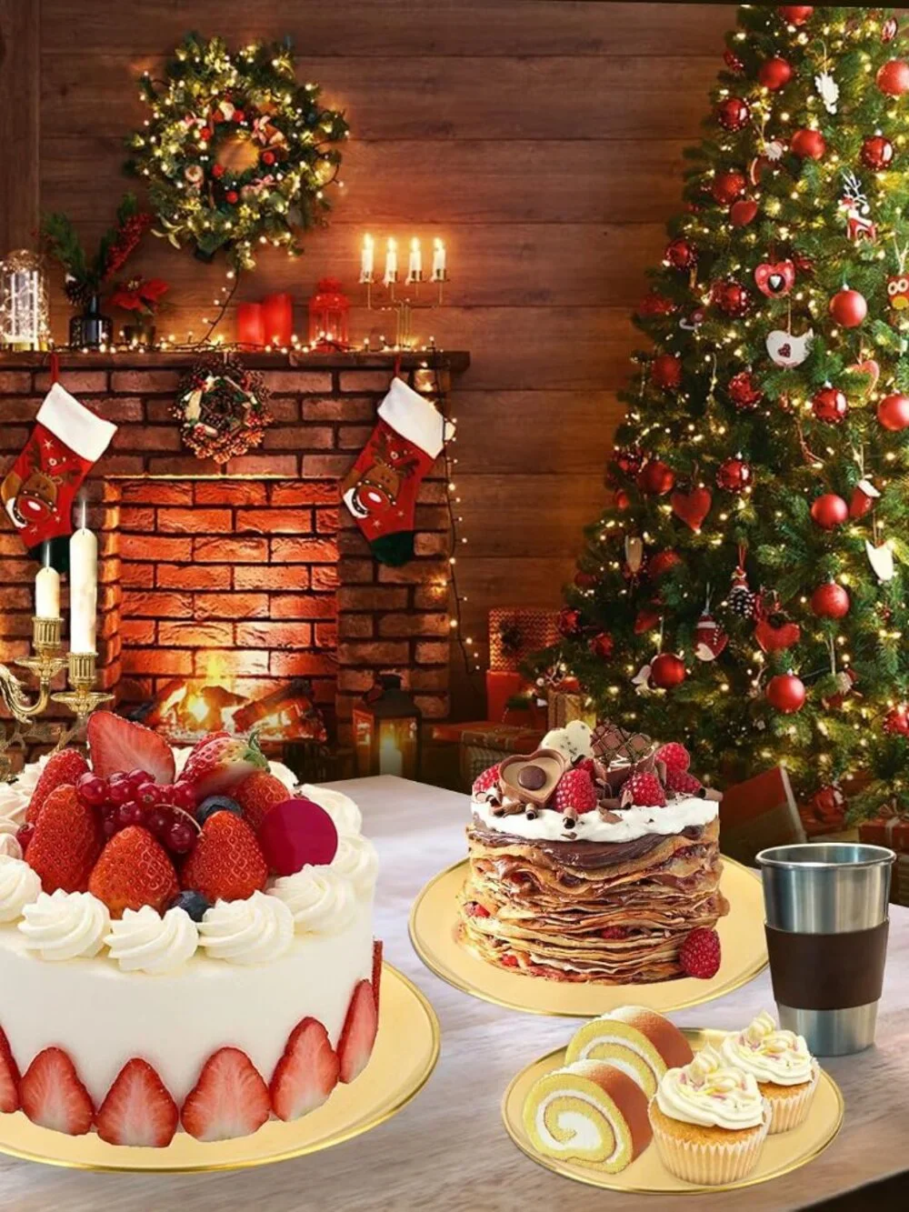 Cupcake Stand 3 Tier – Stainless Steel Cake & Dessert Display Tower for Wedding